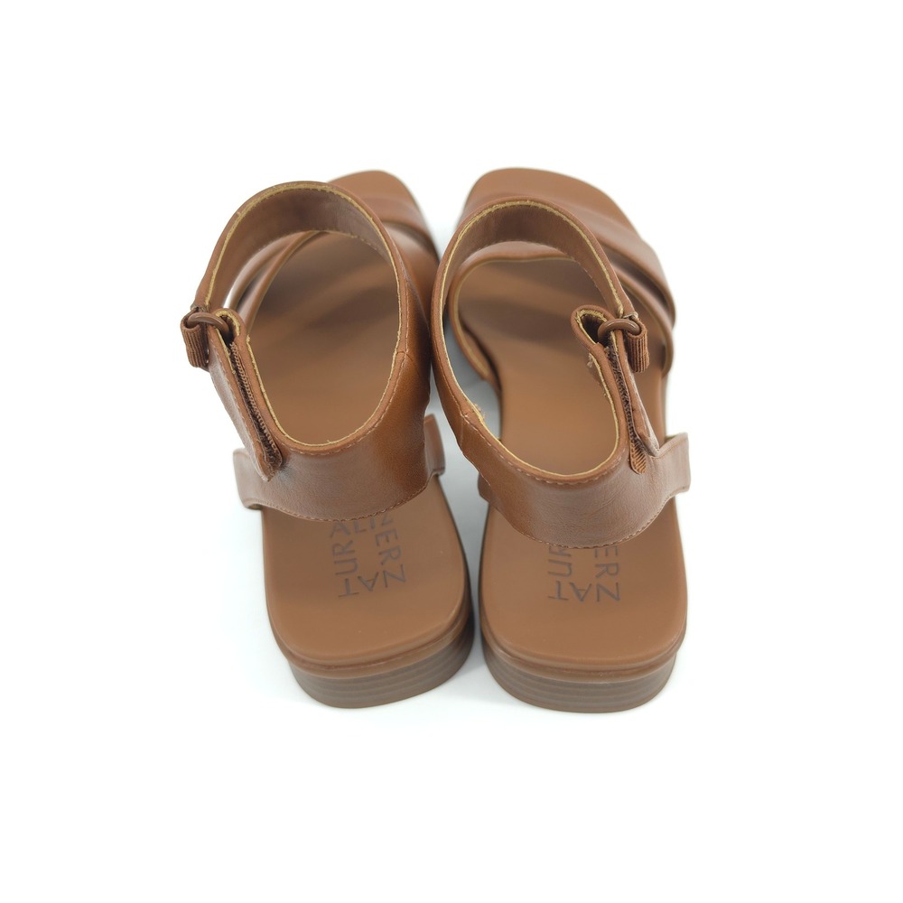 Naturalizer Womens Effie Sandal Synthetic English Tea Brown 9 Ankle Strap - Picture 6 of 7
